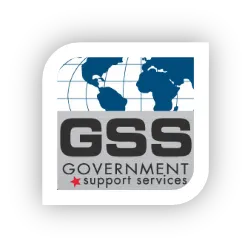 A logo of government support services